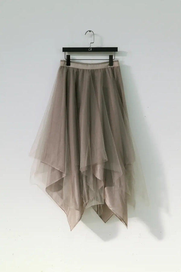 marc le bihan tulle skirt earth color TAUPE 2590